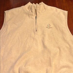 Carnoustie men’s pullover quarter zip sweater vest lined size large  lone palm
